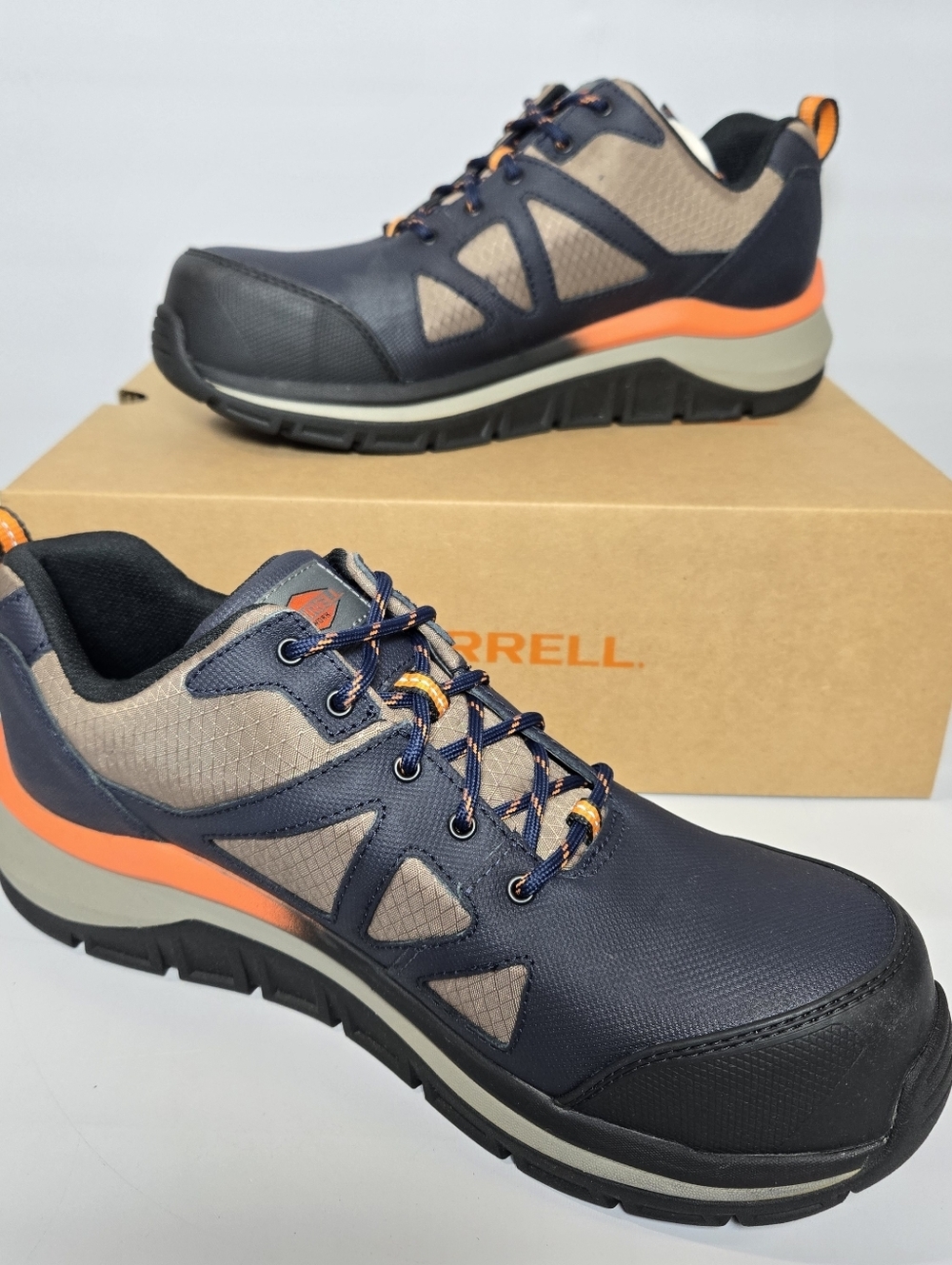 Merrell Fullbench Speed Safety Composite Toe Work Shoes Men 11 Slip Resistant EH